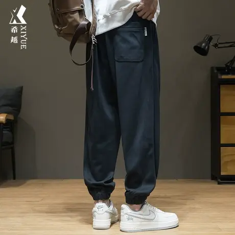 2025夏季莫代尔运动卫裤男春秋加大宽松大码胖子男士休闲长裤子潮图片