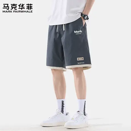 马克华菲冰丝短裤男士速干中裤2025新款夏季凉感运动五分裤子薄X商品大图