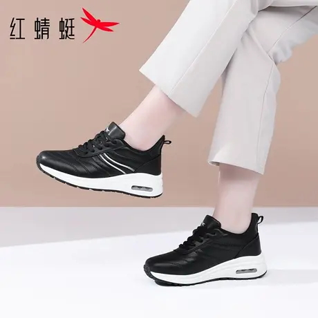 【闪穿系列】红蜻蜓女鞋秋冬新款鞋子休闲运动鞋女款一脚蹬妈妈鞋商品大图