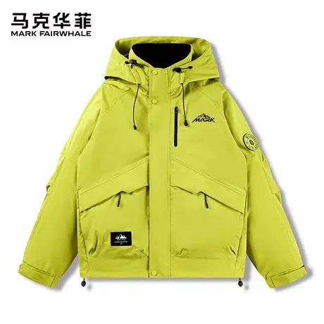 马克华菲冲锋外套男士秋季潮流户外防风运动登山服大口袋工装夹克商品大图