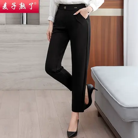 妈妈春秋新款裤子长裤老年人60岁宽松松紧腰大码奶奶裤中老年女装商品大图