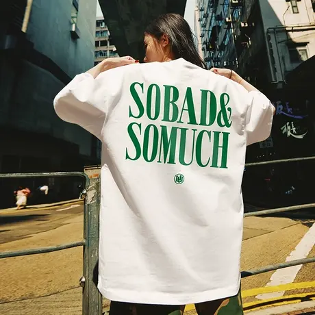 Nuthink美式街头宽松圆领国潮短袖T恤男2024新款大码潮牌潮流夏季图片