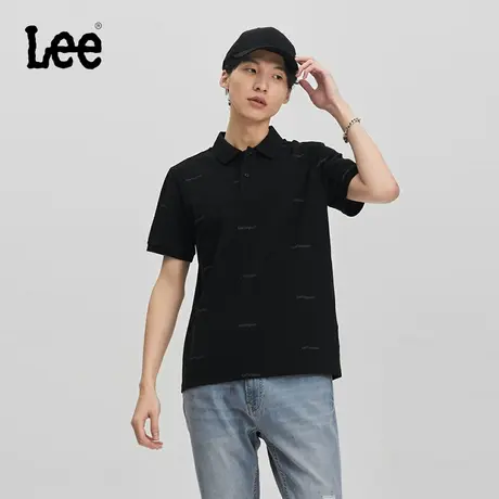 Lee商场同款24春夏新品标准版Logo男短袖polo衫休闲LMT007473203图片
