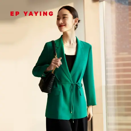 EP YAYING雅莹女装 三醋酸职场收腰西装外套 2023新款1146A图片