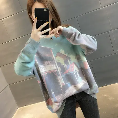 毛衣女装2023年新款秋冬季女士秋款秋装宽松外穿上衣服打底衫洋气商品大图