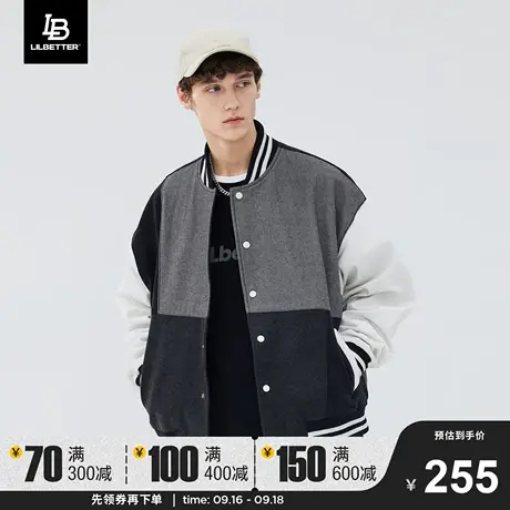 Lilbetter棒球服男潮牌秋装美式休闲高街夹克复古上衣男士外套LB图片