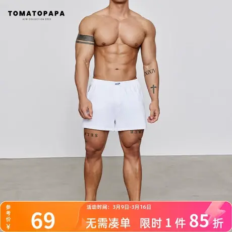 TOMATOPAPA男平角裤四角裤衩潮透气舒适居家短裤男青年短裤阿罗裤商品大图