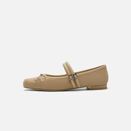 Nine West/玖熙2025夏季新款玛丽珍鞋蝴蝶结方头低跟芭蕾舞鞋女鞋图片