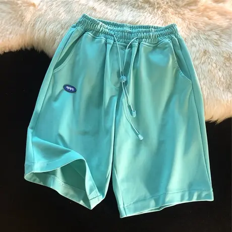 运动休闲短裤女夏季2021年新款宽松薄款直筒外穿显瘦阔腿五分中裤商品大图