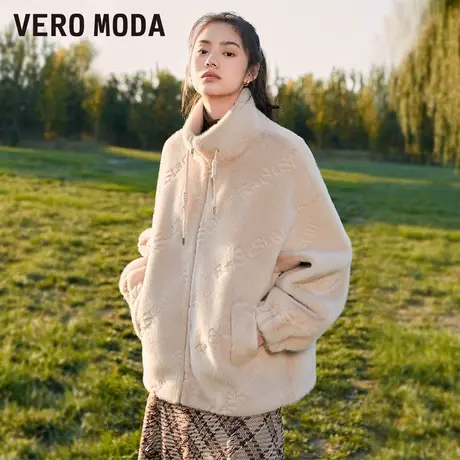 Vero Moda外套2025秋冬新款休闲仿皮草百搭毛绒宽松减龄325409001图片