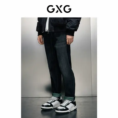 GXG男装 经典水洗宽松牛仔长裤 2023冬季品GEX10526004商品大图