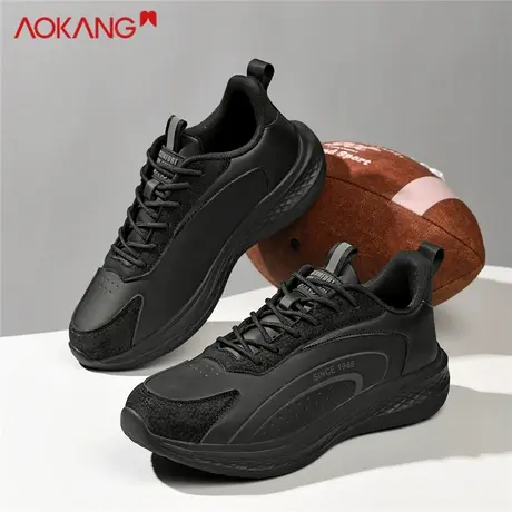 奥康男鞋2025新款秋季休闲跑步运动鞋男士增高轻便软底时尚商品大图