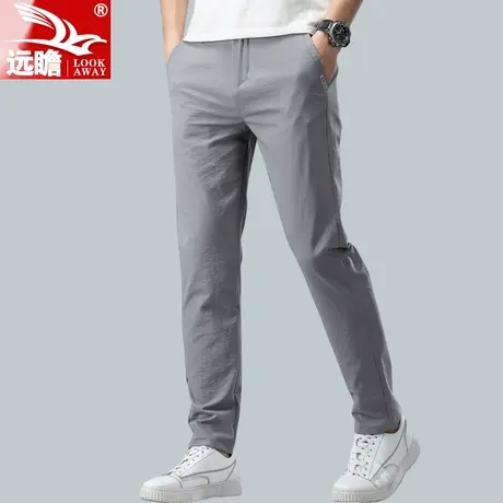 夏天休闲裤男夏季薄款2022新款爆款宽松直筒修身男士弹力裤子男款商品大图