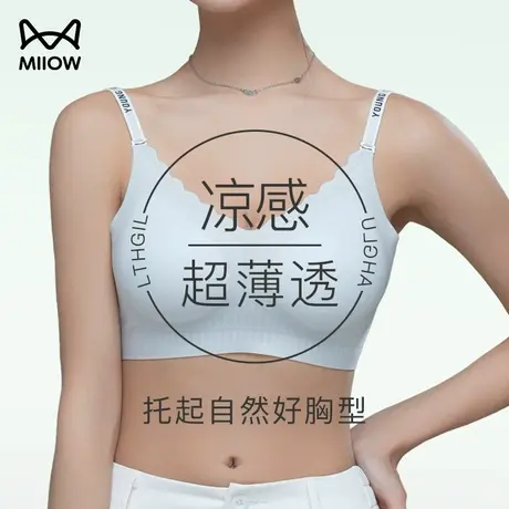 猫人外扩无痕内衣女小胸聚拢显大抹胸式防滑漫画胸美背隐形文胸罩图片