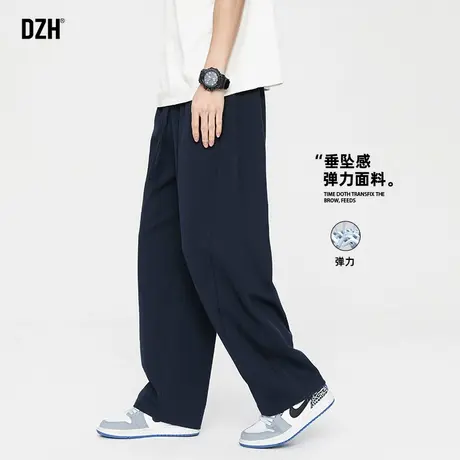 男生垂感运动裤男夏季薄款休闲弹力裤子直筒宽松2025新款卫裤百搭图片