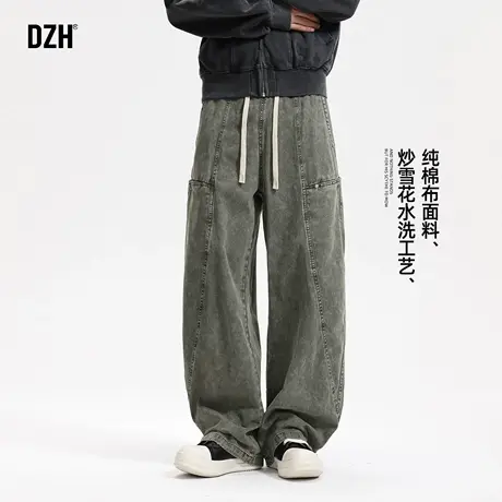 弯刀裤2025新款今年流行爆款美式复古军绿色工装裤纯棉裤子青少年商品大图
