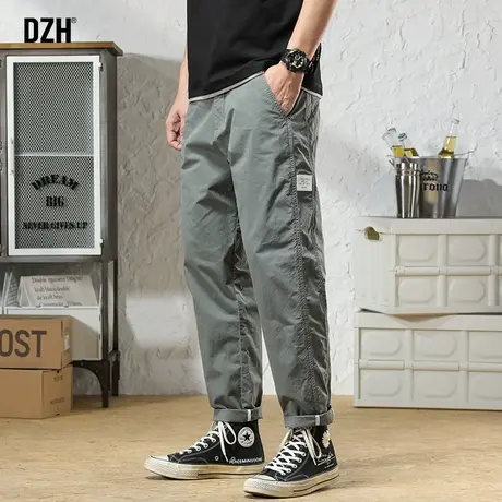 男士锥形裤子男潮牌休闲裤男款工装裤纯棉大码男裤2024年春季长裤商品大图