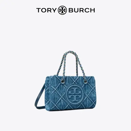 【12期免息】TORY BURCH 汤丽柏琦 FLEMING迷你丹宁托特包 154743商品大图