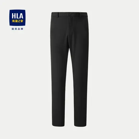HLA/海澜之家修身休闲裤2024春夏新款中腰六维弹力直筒裤子男图片