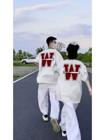 美式街头风短袖嘻哈潮ins酷欧美高街t恤oversize国潮炸街别致上衣图片