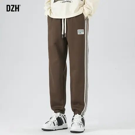男士美式束脚卫裤男春秋高街潮牌2024新款男裤秋款休闲长裤运动裤商品大图