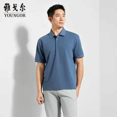 【商场同款】雅戈尔男士POLO衫夏季新款官方商务休闲短袖POLO衫男商品大图