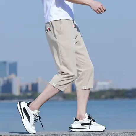 男士短裤夏季薄款七分裤宽松直筒运动中裤子休闲百搭潮牌运动马裤商品大图