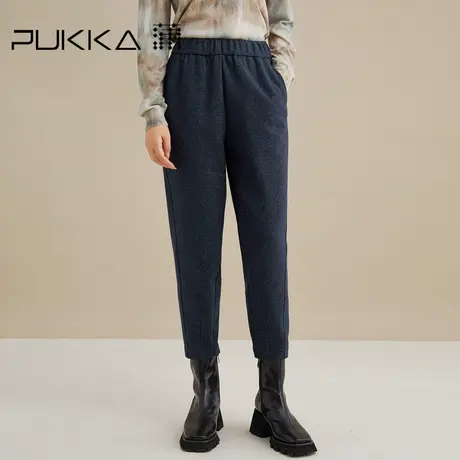 蒲PUKKA 商场同款休闲裤 宽松显瘦哈伦裤新款裤子女秋冬商品大图