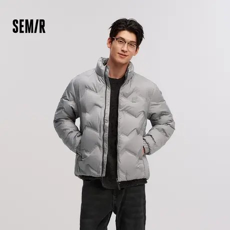 Semir/森马森马超级植物系列羽绒服男冬季无绗线轻薄款外套印花商品大图