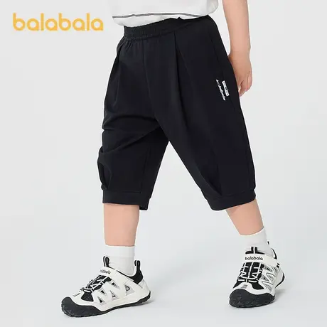 巴拉巴拉童装宝宝裤子婴儿男童休闲裤儿童七分裤宽松2025新款夏季图片