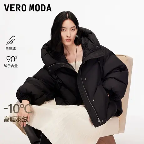 Vero Moda羽绒服女2025冬季新款90白鸭绒宽松连帽面包服325423030商品大图