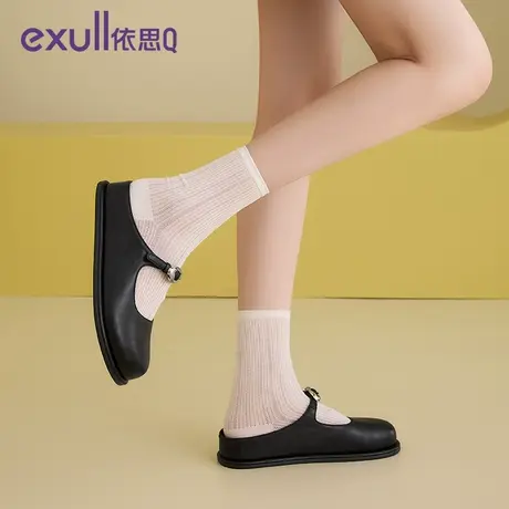 exull/依思Q2025年新款包头半拖鞋女外穿一脚蹬凉拖鞋百搭精致商品大图