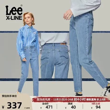 Lee23新品413标准锥形浅蓝女牛仔裤LWB1004133QJ-002图片