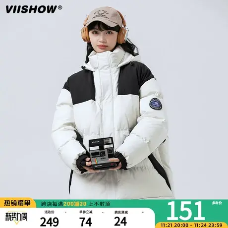 VIISHOW连帽棉服男冬季加厚保暖棉袄冲锋夹克潮牌宽松面包服外套商品大图