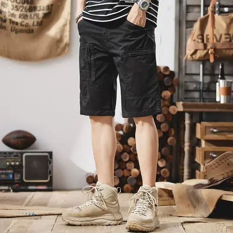 Modi Nick/摩帝尼克百搭男士时尚潮流五分裤男裤子百搭中性风短裤商品大图