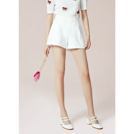 COCOON商场同款通勤裤子2023夏装新款女装气质直筒设计感休闲裤女商品大图