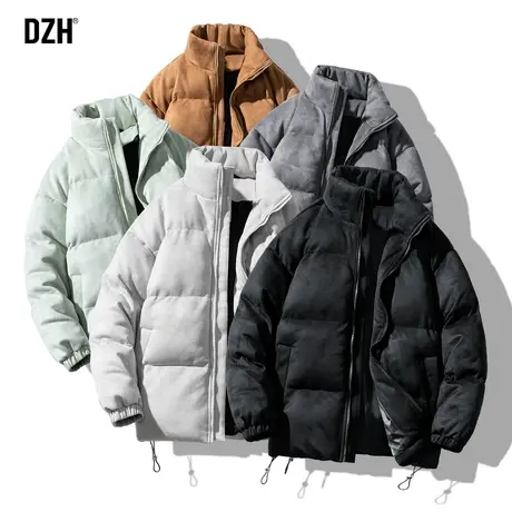 男士麂皮绒冬季外套男棉服男款衣服冬款美式棉衣加厚面包服棉袄男商品大图