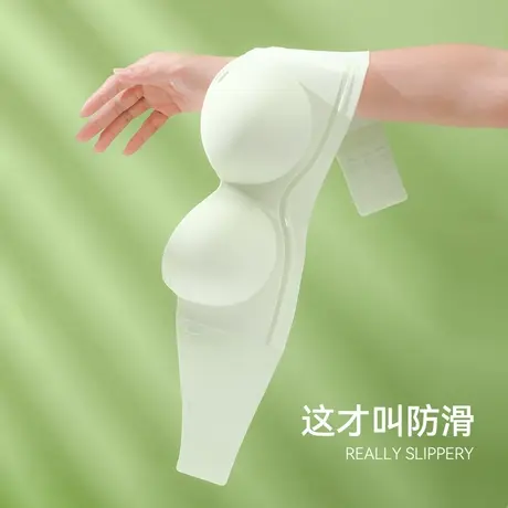 猫人无肩带内衣女防滑隐形抹胸式裹胸内衣夏季薄款无痕小胸文胸女图片