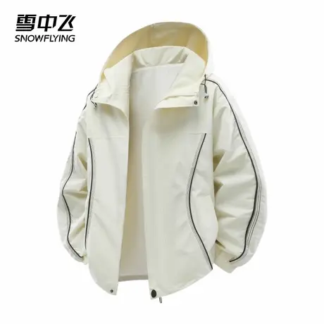 SNOW FLYING/雪中飞运动夹克男秋季2025新款连帽潮流宽松休闲外套商品大图