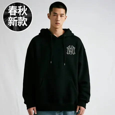 【品牌男装】300斤加肥加大码男装潮男美式潮牌连帽胖子卫衣春秋商品大图