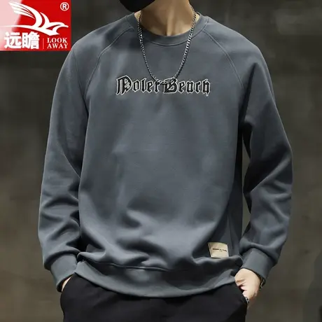 远瞻长袖t恤男2023秋季新款内搭打底衫男生圆领卫衣春秋款上衣潮商品大图