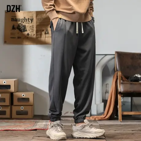 男士运动卫裤男宽松潮牌裤子男款秋季2023新款痞帅休闲长裤束脚裤商品大图