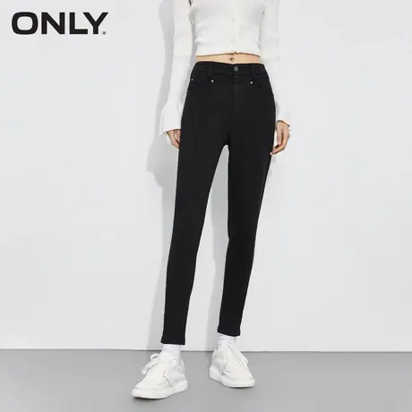 【上新】ONLY奥莱春季时尚百搭高腰紧身九分小脚牛仔裤女图片