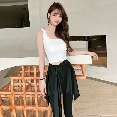 u型美背吊带夏季网红韩版外穿运动背心女内搭打底带胸垫内衣ins潮商品大图