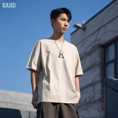 Radiohead短袖t恤男2024夏季新款圆领体恤百搭打底上衣青少年休闲商品大图