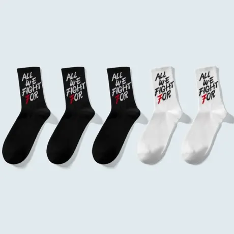 YEARCON/意尔康男袜运动休闲青少年中筒袜透气吸汗夏季男士5双装商品大图