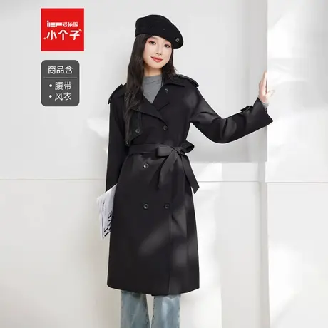 IEF/爱依服【小个子】2025秋季新款英伦风通勤气质百搭风衣长外套商品大图