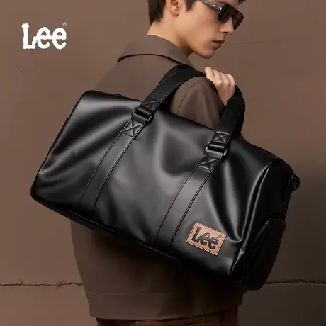 Lee男运动健身包单肩斜挎短途商务出差旅行包手提行李包干湿分离图片