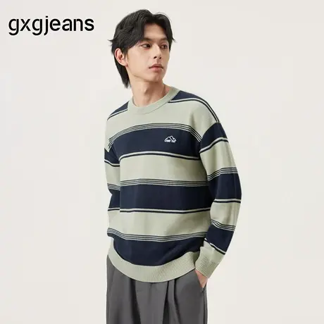 gxg.jeans男装春季新款圆领线衫JFX12002501图片