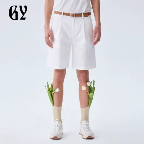 雅戈尔奥莱 GY男装夏舒适透气经典百慕大短裤男士休闲短裤商品大图